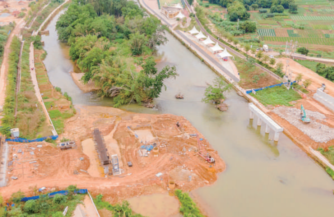 大橋施工有序推進